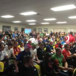 Filled room for the drivers meeting during NASCAR VIP trip