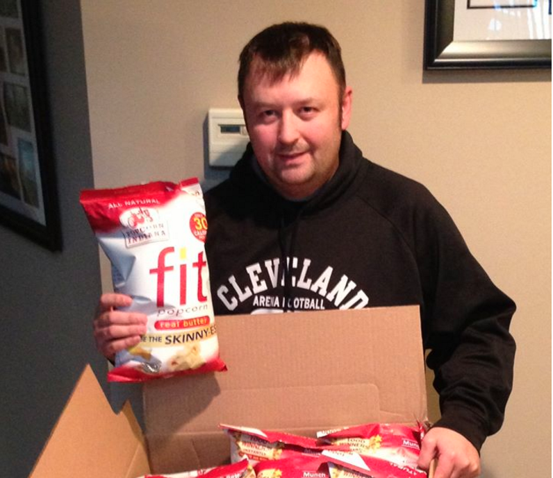 Tom Cavalli wins package of popcorn