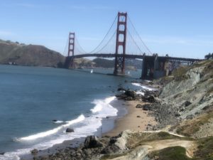View of the Golden Gate bridge