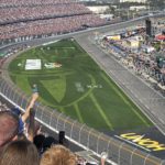 Race cars racing at the Daytona 500