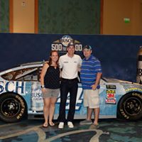 Tom and Leigh Cavalli with Kevin Harvick